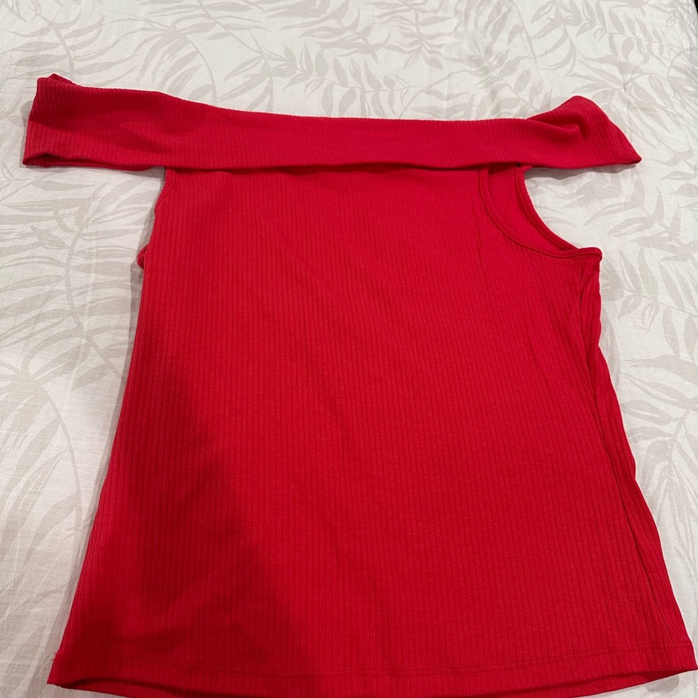 Old Navy Vibrant Deep Coral Knit Top
